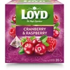 Žolelių ir vaisių arbata LOYD, spanguolių ir aviečių skonio, 20 x 2g