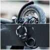 Masterlock MASTER LOCK Antrankių tipo trosinė spyna su vinilo apvalkalu ir 4 raktais (Dydis: Juoda)