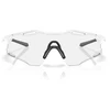OAKLEY CYBR ZERO Matte Baltas/Clear Photochromic sportiniai akiniai