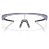 OAKLEY RSLV LITE Matte Transparent Lilac/Clear to juodas iridium photochromic sportiniai akiniai