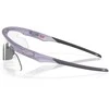 OAKLEY RSLV LITE Matte Transparent Lilac/Clear to juodas iridium photochromic sportiniai akiniai