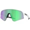 OAKLEY Sutro Lite Sweep Matte Baltas/Prizm Road Jade sportiniai saulės akiniai