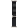„Apple“ 49 mm juodas „Alpine Loop“ laikrodis – didelis – natūralaus titano apdaila