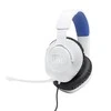 JBL Quantum 100 žaidimų ausinės, Baltos/Mėlynos spalvos