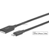 USB kabelis eStuff USB-A - Žaibas 1,5 m Juodas (ES601165)