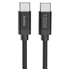 Hama USB-C - USB-C nailonas, 100W, 3m, juodas