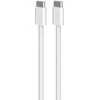 Kabelis Puro Braided USB-C/USB-C 60W, 1,5 m, baltas