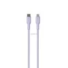 Kabelis Puro Soft USB-C/Lightning, 1,5m, levanda