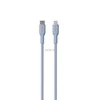 Kabelis Puro Soft USB-C/Lightning, 1,5m, šviesiai mėlynas