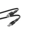 PURO ICON Soft Cable - Kabelis USB-C do USB-C 1,5 m Juodas