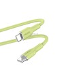 PURO ICON minkštas kabelis – USB-C ir USB-C 1,5 m kabelis (Matcha Žalias)