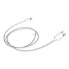 SBS TECABLEUSBIP589W USB-A – Lightning kabelis – baltos spalvos