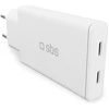 Įkroviklis SBS GaN 67W 2xUSB-C, itin plonas