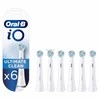 Braun CW-6 Oral-B iO Ultimate Clean Baltas XL keičiamos dantų šepetėlio galvutės 6 vnt.