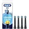 BRAUN iO RB CBF-4 Ultimate Clean Juodas 4ct antgaliai dant šepetėliui