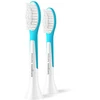 2 dalių šepetėlių galvučių pakuotė Philips Sonicare For Kids HX6042/90, baltos/mėlynos spalvos