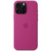 Apple iPhone 16 Pro Max Silikoninis dėklas with MagSafe - Fuchsia
