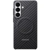 KS947SS anglies pluošto magnetinis dėklas „Samsung Galaxy S26 Plus“, pilkas