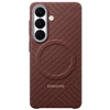 Dėklas KS942SR Carbon Magnet Case Samsung Galaxy S26, Coral Raudona