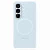 Samsung Galaxy S26 silikoninis magnetinis dėklas su šviesa Mėlyna