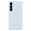Samsung Galaxy S26+ silikoninis magnetinis dėklas su šviesa Mėlyna