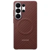 Dėklas KS948SR Carbon Magnet Case Samsung Galaxy S26 Ultra, Coral Raudona