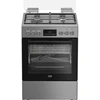 BEKO viryklė | FBMA61330GXDT | Dujinė kaitlentė | Elektrinė orkaitė | Nerūdijančio plieno | 60 cm skersmens | Grilis | LED | 60 cm skersmens | 72 l