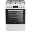 Viryklė BEKO FBM62330GWDTN, Plotis 60 cm, A, Dujinė/Elektrinė, LED ekranas