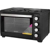 Elektrinė krosnelė Mini orkaitė with two hotplates, 4 8L Brock