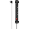 Muzikinis centras Extensioncord Hama 6-Way, Switch, Wall Mounting, 1.5 m, alu