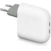 Google Pixel Flex dviejų prievadų 67 W greitasis įkroviklis USB-C balta - Ladetajs dvigubas USB-C įkroviklis GA09856-EU (0840353927964)