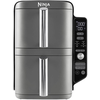 Karšto oro gruzdintuvė Ninja Double Stack XL, 2 lygių, 9,5 l, SL400EU, Tamsiai pilka