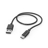 Kabelis Hama USB A 3.1 - USB C, 1m, juodas