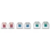 Hama Headphones replacement pads (6pcs), in-ear,juodas/transparent