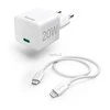 Hama mini 20W, PD, USB-C - Lightning, balta