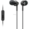 Į ausis įdedamos ausinės Sony MDR-EX110AP su mikrofonu, Juodos