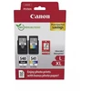 Originalių Canon rašalo kasečių komplektas (juodas ir spalvotas), 11/15 ml + 50 vnt. blizgaus fotopopieriaus