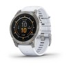 Išmanusis laikrodis Garmin epix™ Pro (Gen 2) – Sapphire Edition, 47 mm, Titano spalvos korpusas su baltos spalvos dirželiu