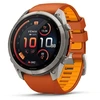 Išmanusis laikrodis Garmin fenix 9 Pro 51mm AMOLED InReach, titanium, oranžinis band