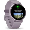 Išmanusis laikrodis Garmin vívoactive® 5 Metalinės orchidėjų spalvos aliuminio apvadas su orchidėjų spalvos korpusu ir silikoniniu dirželiu