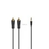 Hama 3,5 mm į 2 RCA laidas su auksinėmis jungtimis