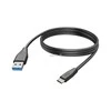 Hama USB-A - USB-C, 3m, juoda