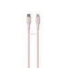 Kabelis Puro Soft USB-C/Lightning 1,5m, rožinis