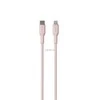 Kabelis Puro Soft USB-C/Lightning 1,5m, rožinis