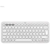 Belaidė klaviatūra Logitech PEBBLE KEYS 2 K380S, Baltos spalvos, Išdėstymas: Šiaurės šalių (Qwerty)