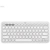 Belaidė klaviatūra Logitech PEBBLE KEYS 2 K380S, Baltos spalvos, Išdėstymas: US tarptautinis (Qwerty)