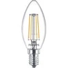 LED lempa Philips Fil, B35, 4.3W, E14, 2700K, 470lm, skaidri
