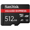 Atminties kortelė „SanDisk Express Micro SD“ 512 GB, R 880 MB/s, W 650 MB/s, ilgalaikis įrašymo greitis 210 MB/s, U3, C10