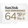 Atminties kortelė SanDisk Max Endurance microSDXC 64GB Class 10 U3 + Adapter