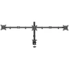 Laikiklis Deltaco Triple Desk Mount, tilt, swivel, rotate, 13-27", 7kg